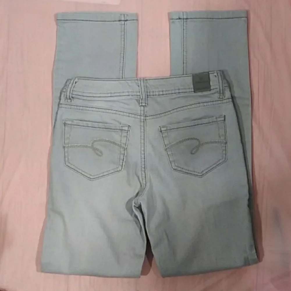 Justice Jeans Girl Gray Jeans Sz 12 S